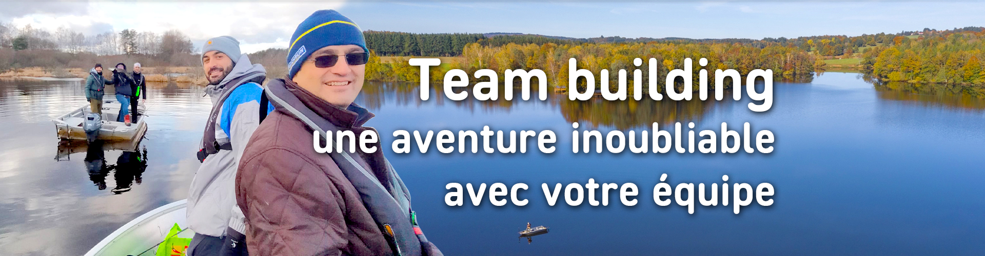 Slider Pêche team building en Auvergne